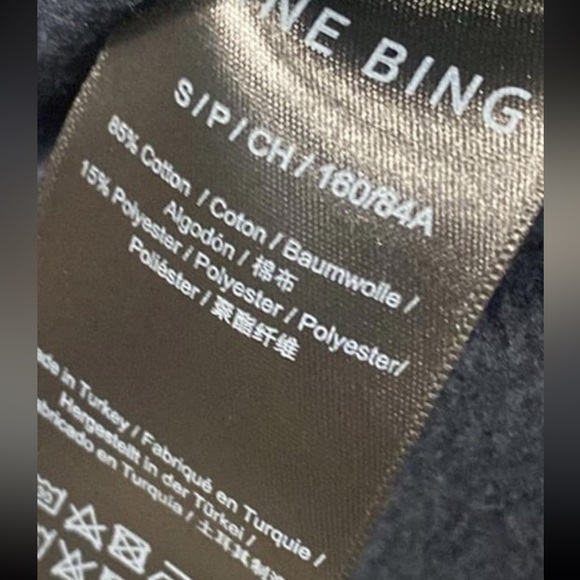 Price firm TY! NWT Anine Bing Bradie sweatshirt in navy - size small - Picture 7 of 7